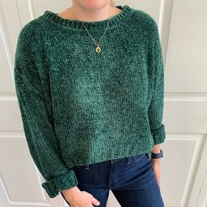 Altar'd State Emerald Green Oversized Sweater
